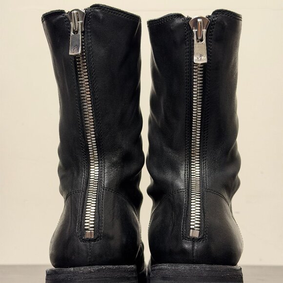 NID DE GUÊPES – Hand-Stitched Goodyear Back-Zip Leather Boots
